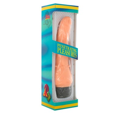 Wygięty penis smukły wibrator realistyczny 18cm